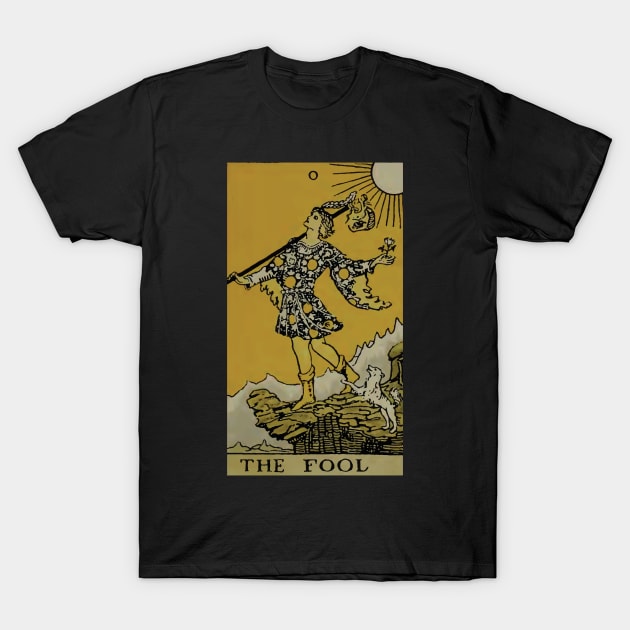 The Fool Tarot Card T-Shirt by VintageArtwork